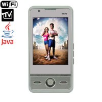 K850 Quad Band Dual SIM TV WIFI Celular com Java Branco (FRETE GRÁTIS)