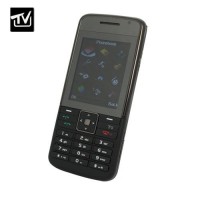 Thin K600 + Dual SIM Dual Standby FM Bluetooth TV Mobile Phone Preto