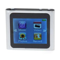 MP3/MP4 Player Mini 1.8 "LCD Touch Screen com FM / Gravador de Voz - prata (4GB)