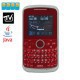 Celular Vermelho F160 com Quatro cartões SIM Quatro Standby TV FM Bluetooth JAVA